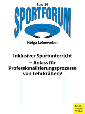 cover image of Inklusiver Sportunterricht aus Sicht der Lehrkräfte